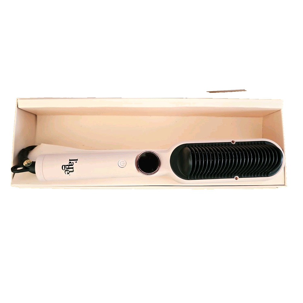 L'ange Straightening Comb + Flat Iron Digital Temperature Control Frizz Control